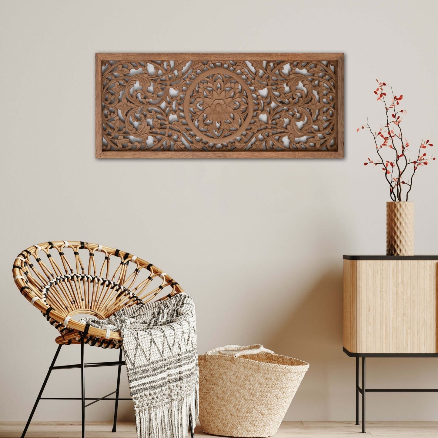 Decorative Panel "Amara" - Natural Brown