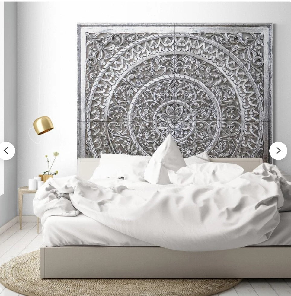 King Size Mandala Full Bed headboard Cenik - USA
