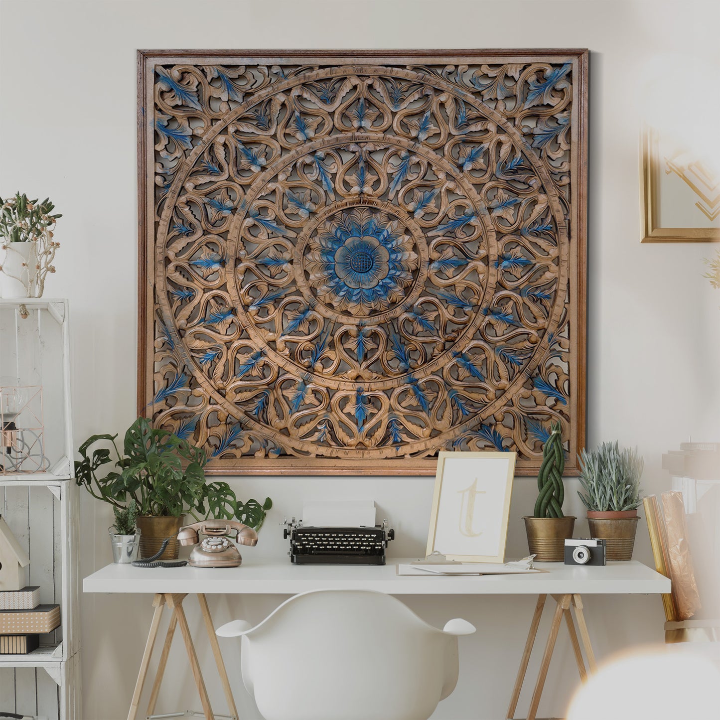 Large Decorative Panel "Tropis" 40 x 40 inches