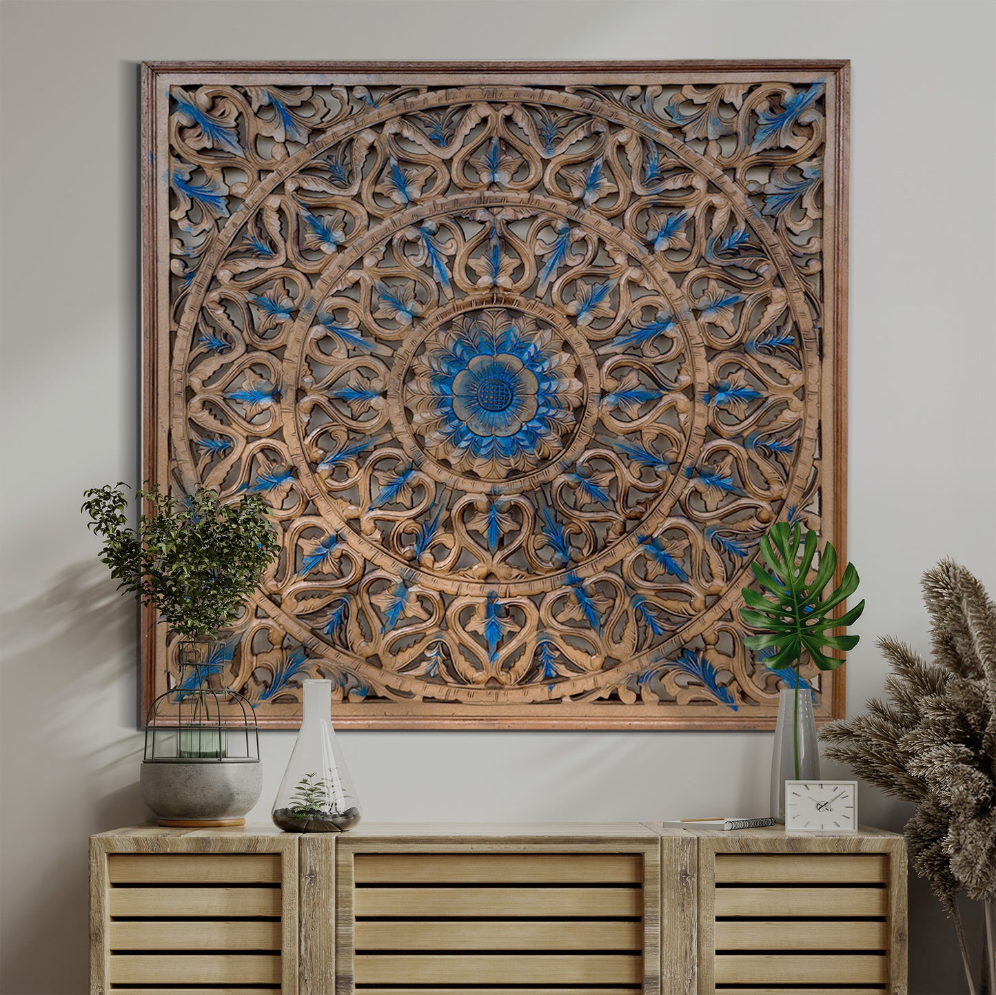 Large Decorative Panel "Tropis" 40 x 40 inches