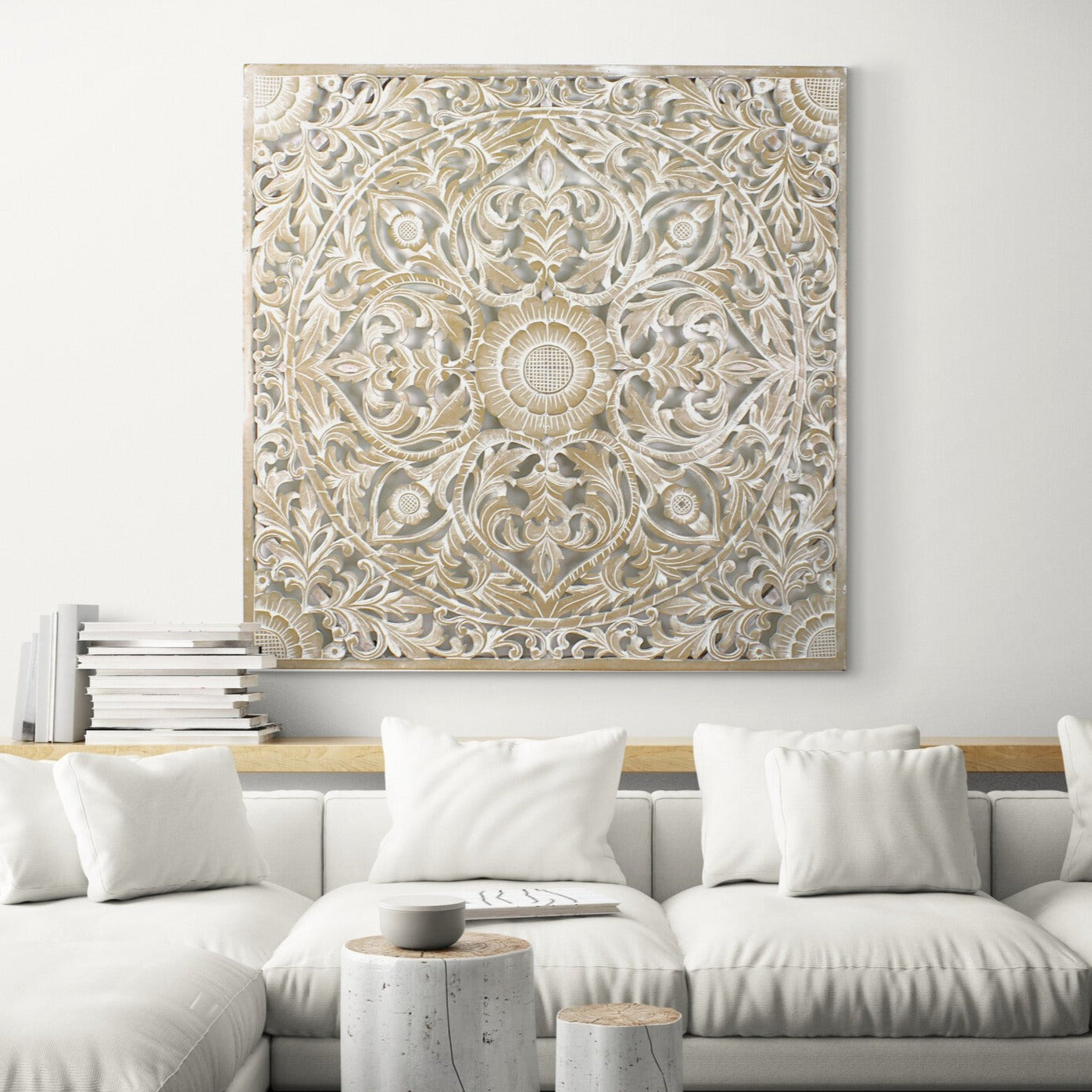 Carved Decorative Panel "Sedap Malam" - 110 cm