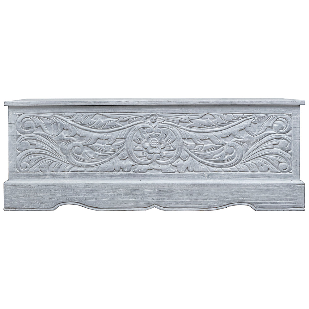 carved wood trunk sandara white wash bali design hand carved hand made decorative house furniture wood material decorative wall panels decorative wood panels decorative panel board