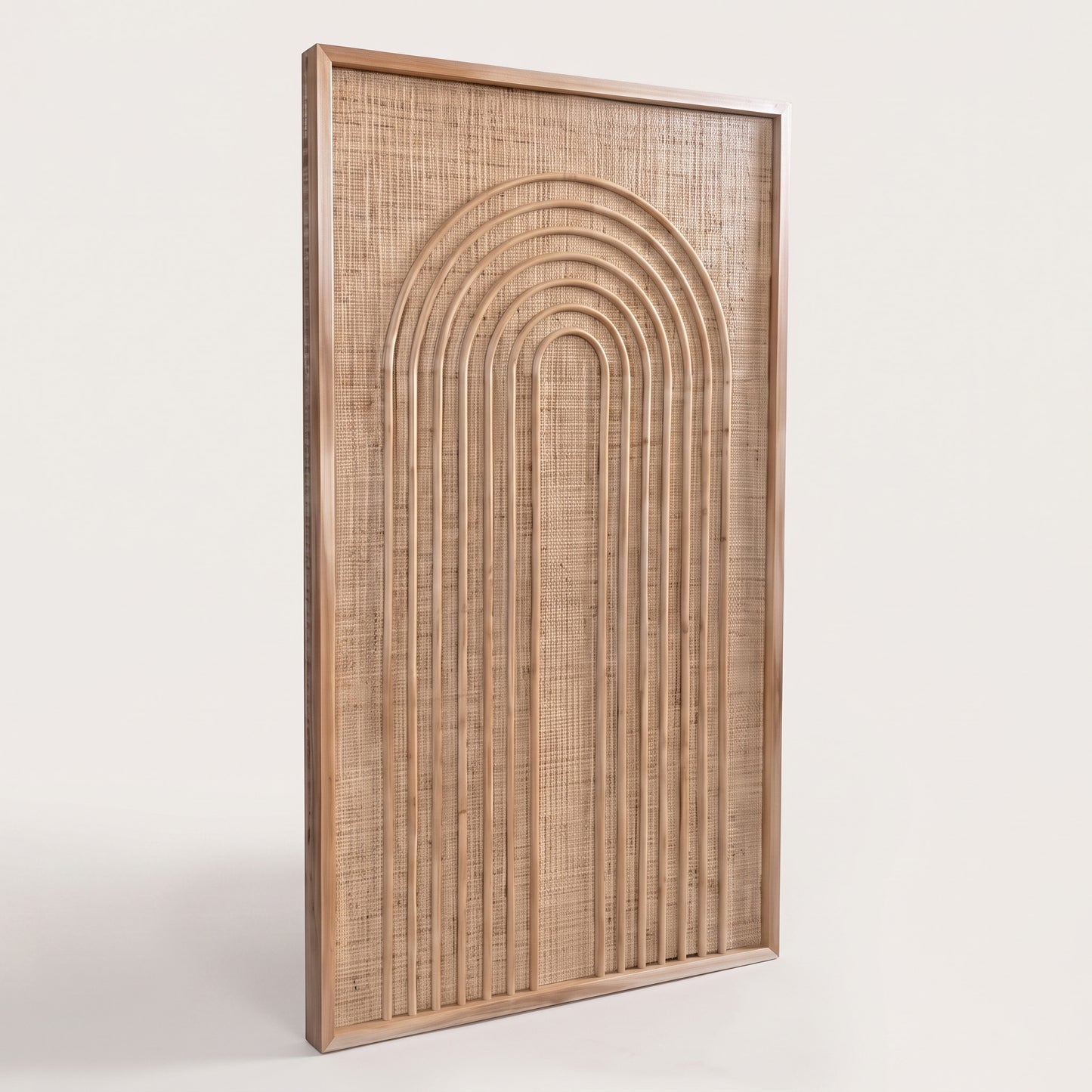Rattan Wall Panel 'Arco' - 100 x 60 cm