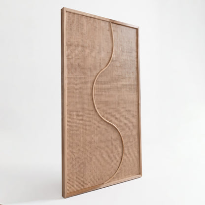 Rattan Wall Panel 'Rimba' - 100 x 60 cm