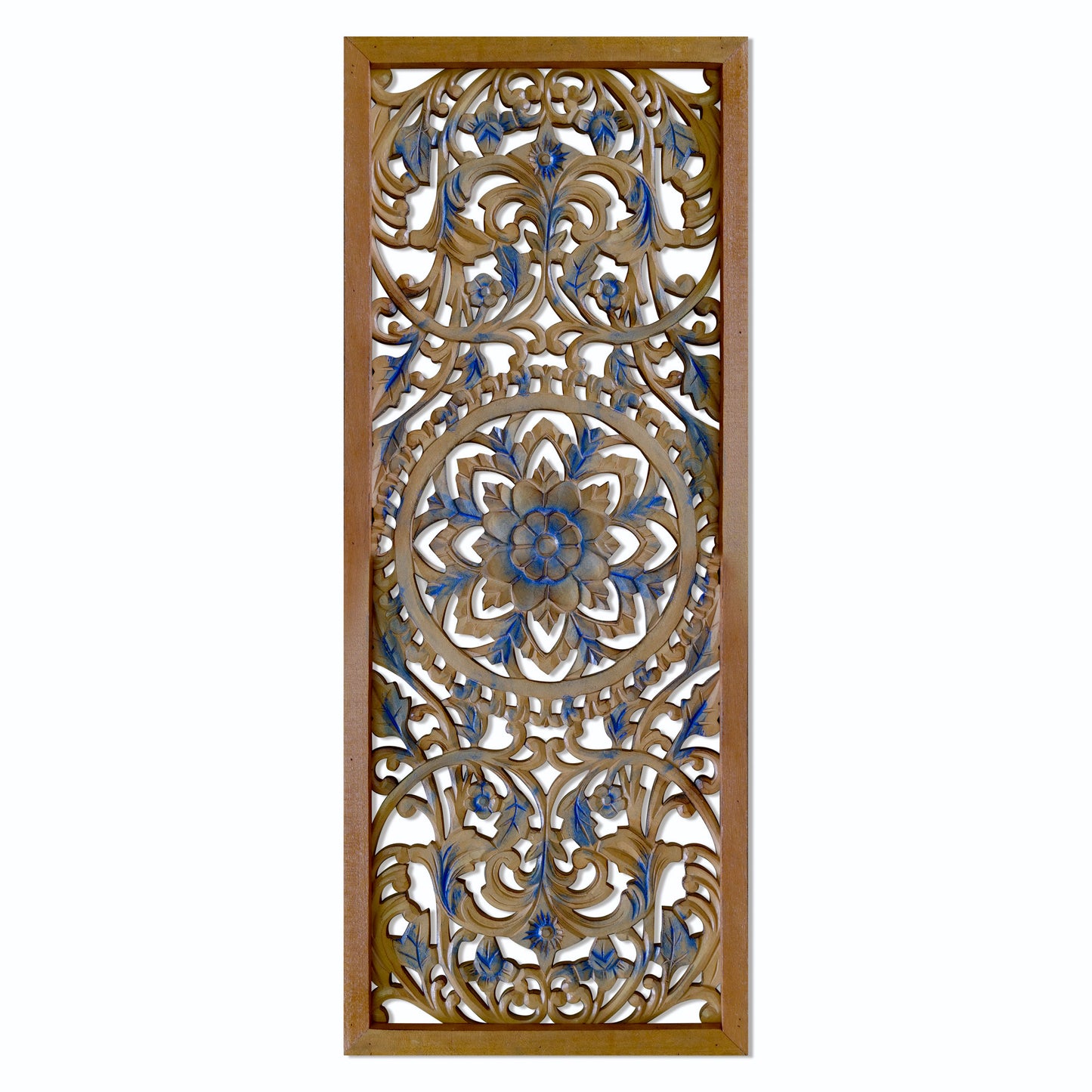 Decorative Panel "Amara" - Blue & Natural Wash