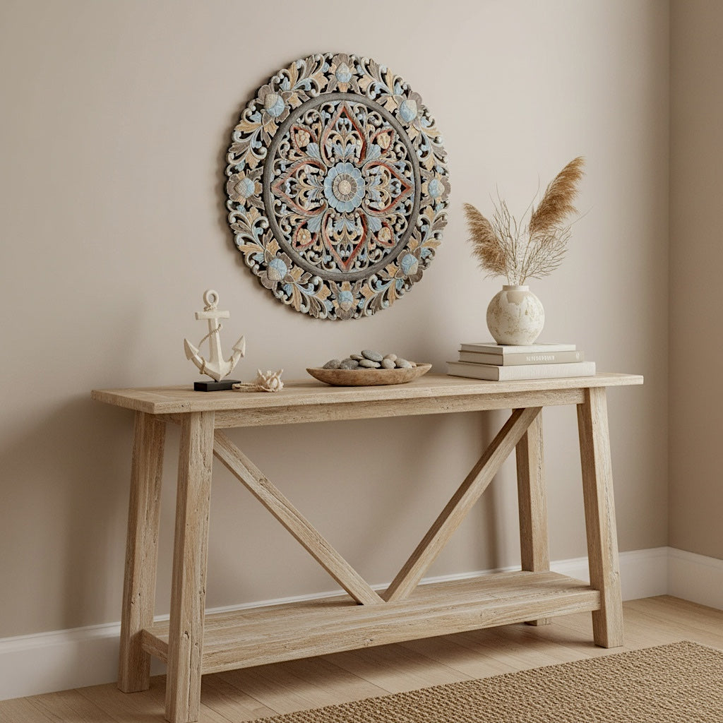 Carved Mandala Decorative Panel "Ayunina"