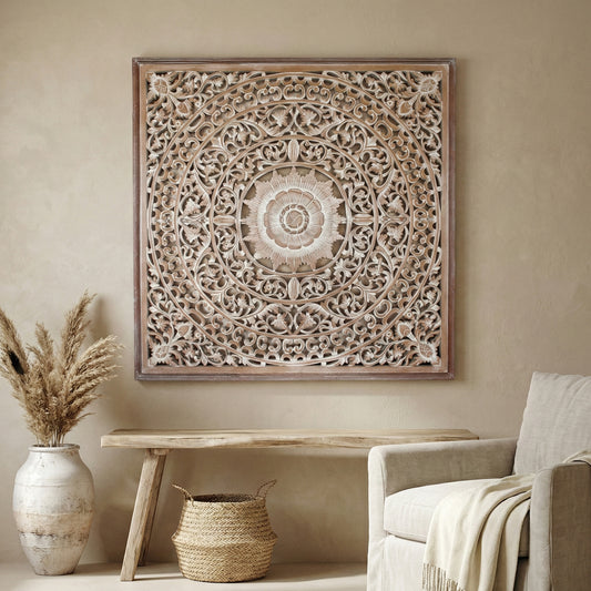 Carved Decorative Panel "Bintang" - 100 cm