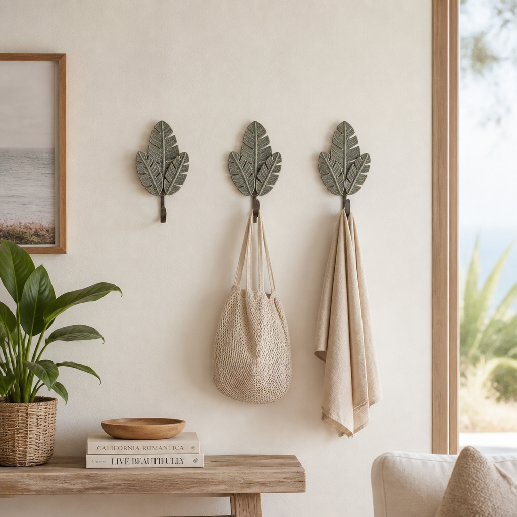 Brass Carved Hanger - Clover