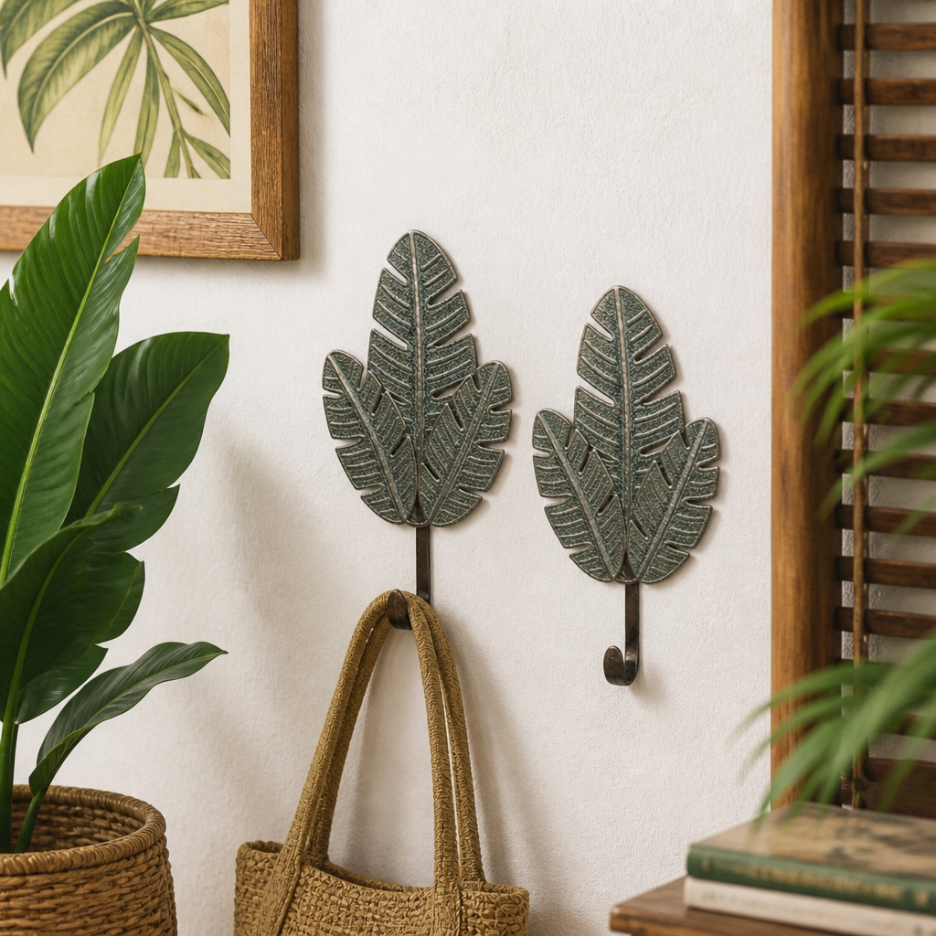 Brass Carved Hanger - Clover
