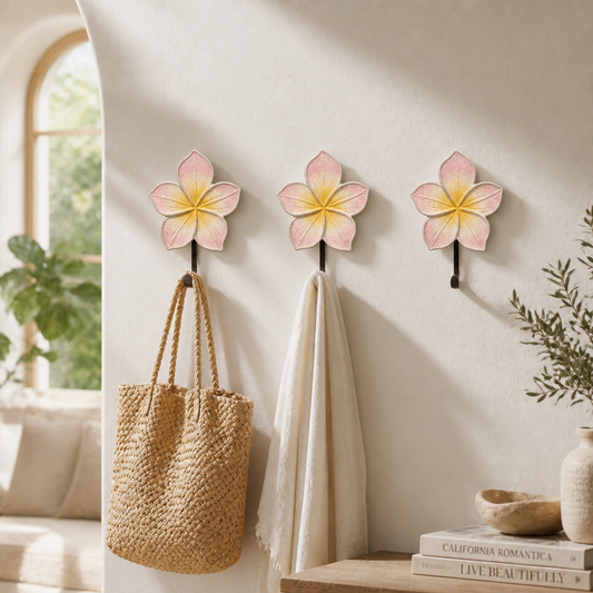 Brass Carved Hanger - Frangipani