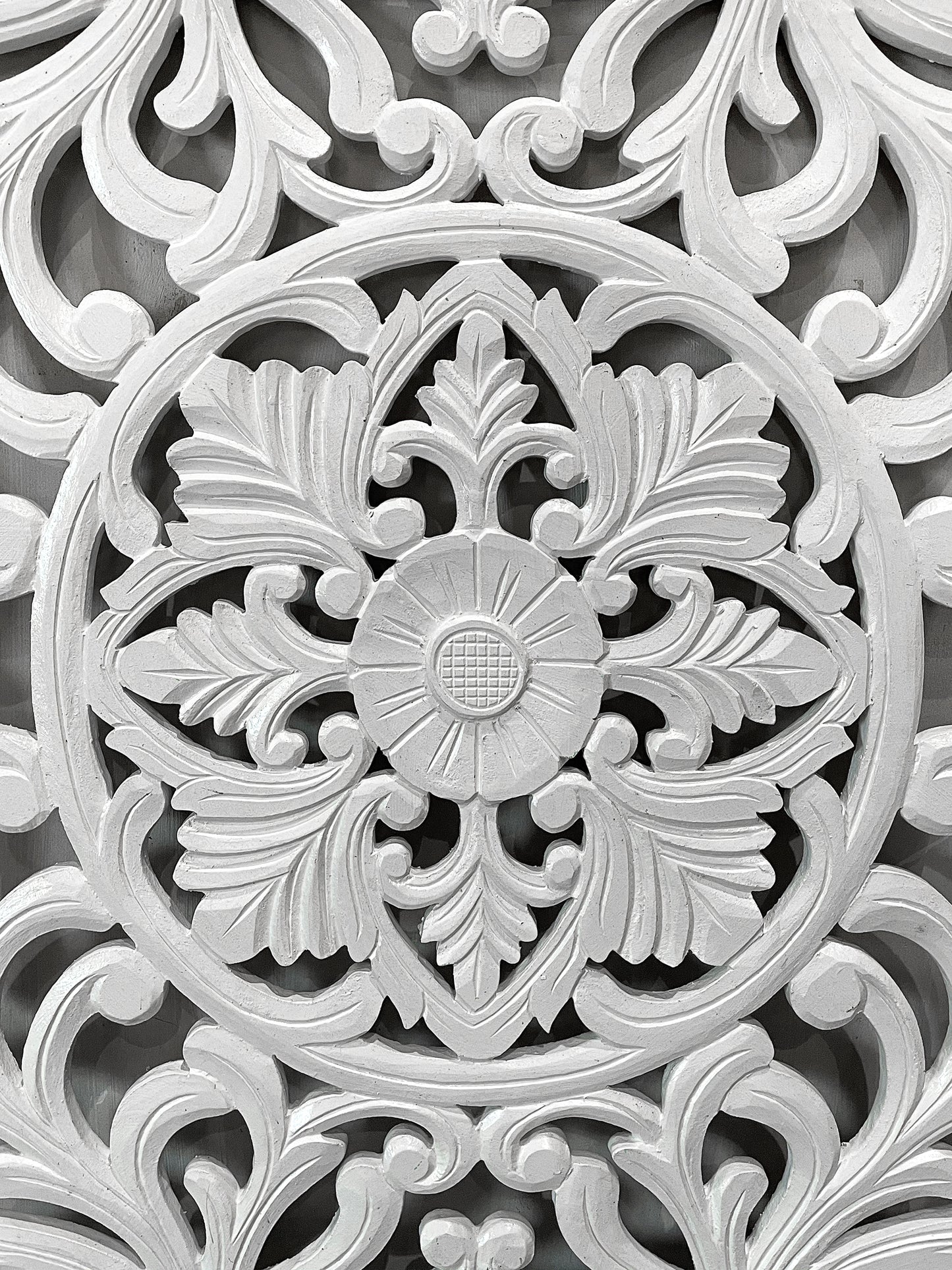 Decorative Panel "Azalea" - White