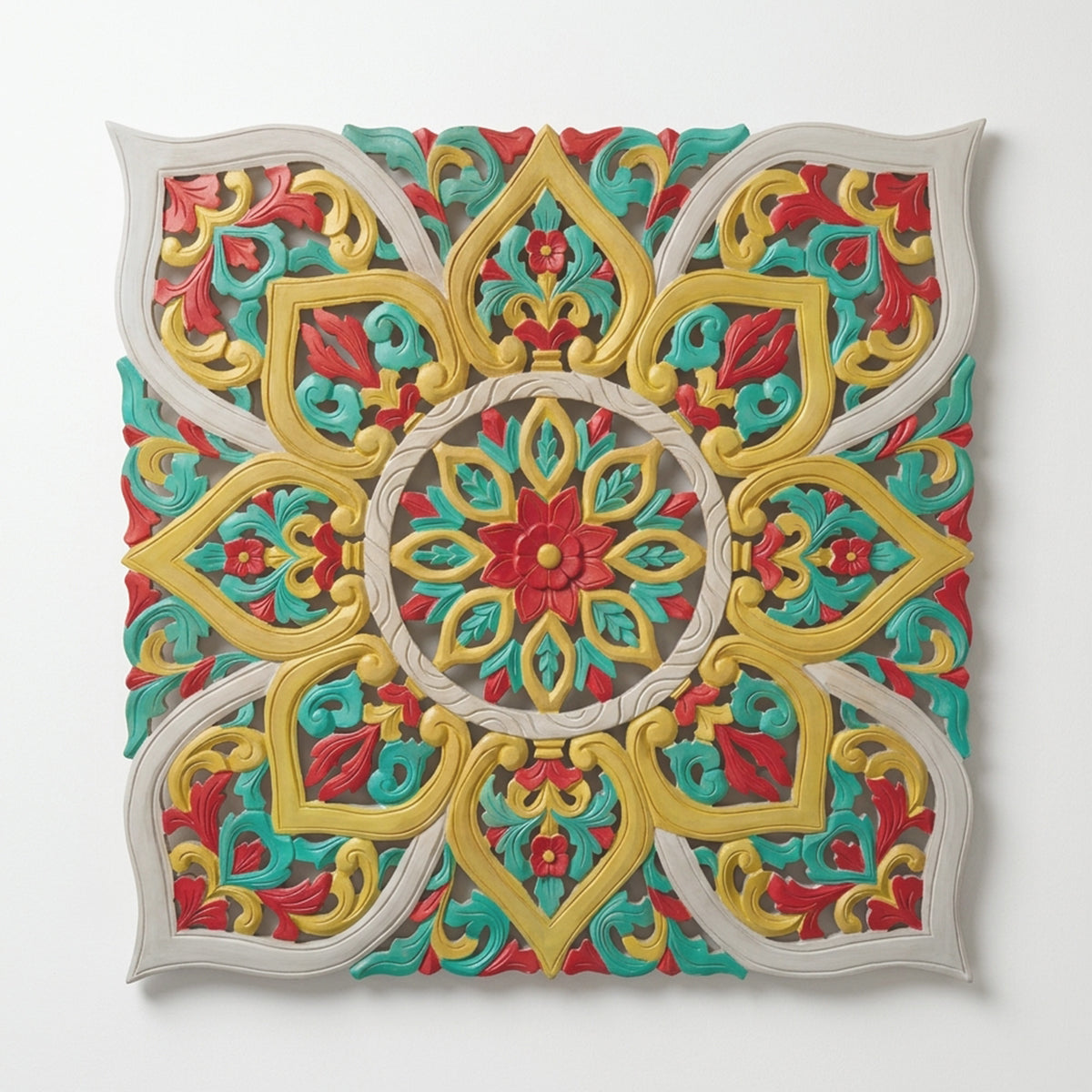 Carved Decorative Panel "Impian" - 80 x 80 cm