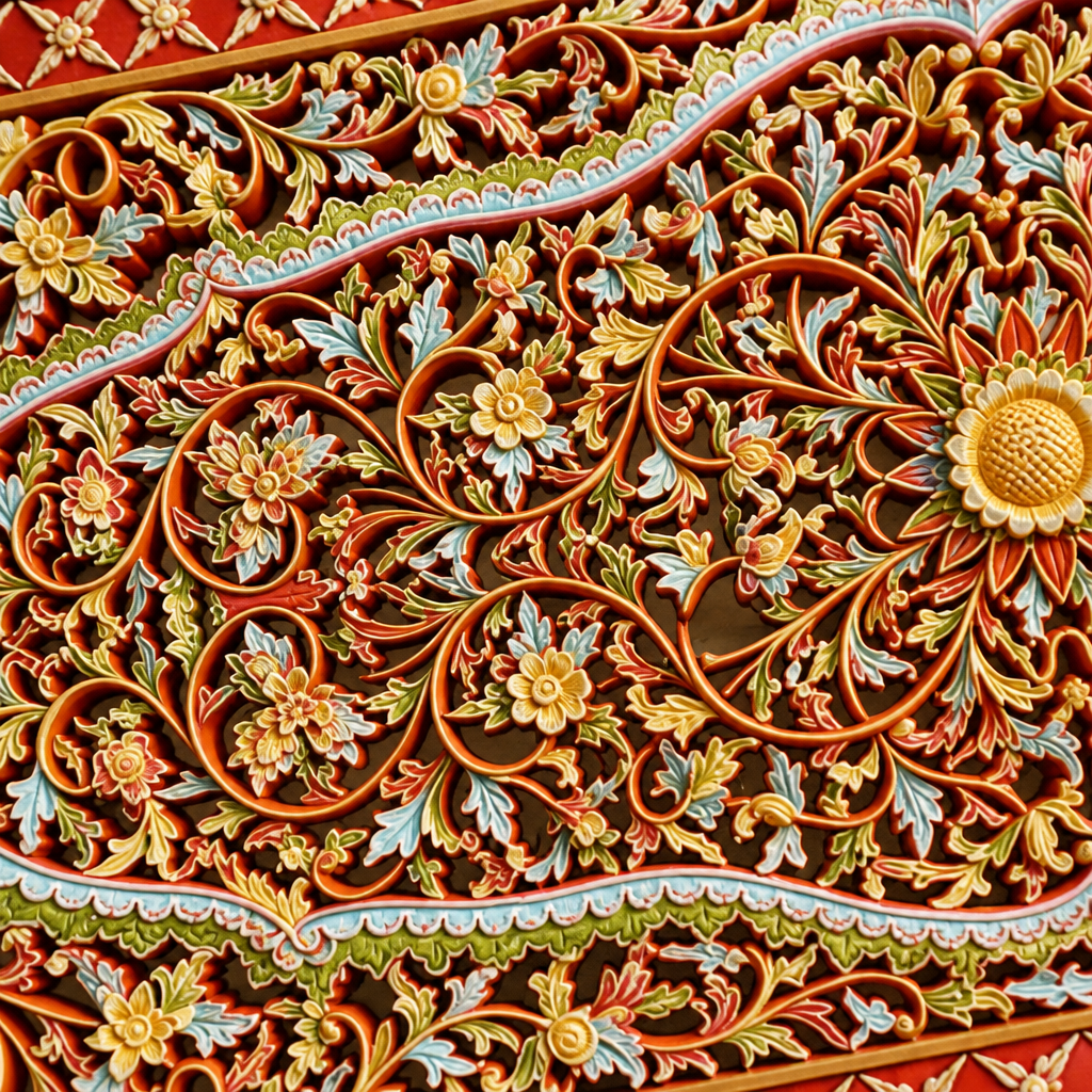 Carved Full Bed Headboard "Jimbaran"- USA