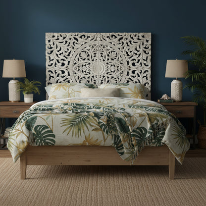 Carved Bed Headboard "Murraya"