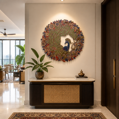 Carved Decorative Panel "Cendrawasih" - 100 cm