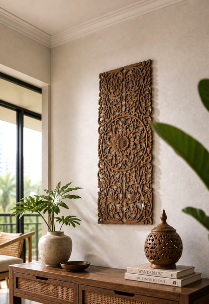 Decorative Panel "Hebras" - Natural Brown - 100 cm
