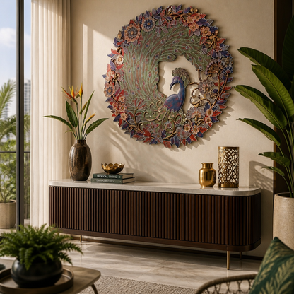 Carved Decorative Panel "Cendrawasih" - 100 cm