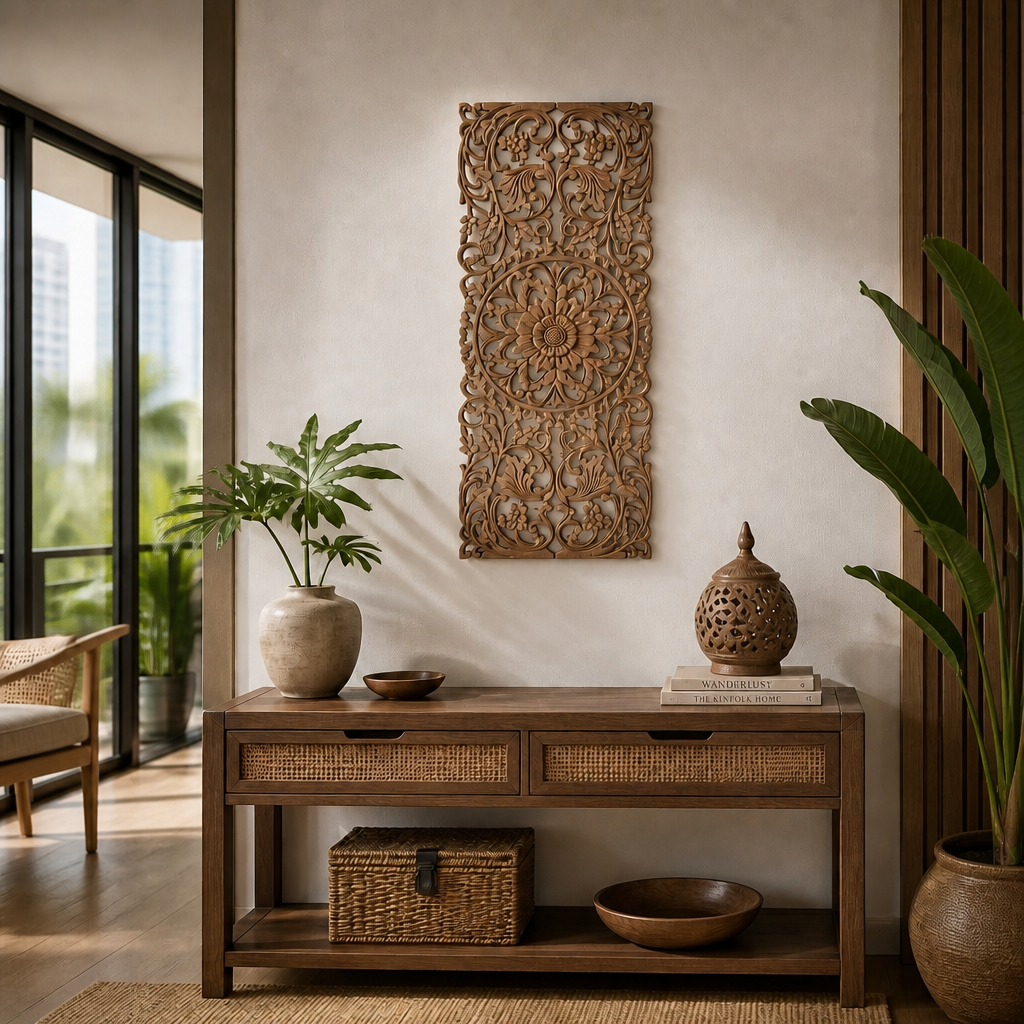 Decorative Panel "Hebras" - Natural Brown - 100 cm