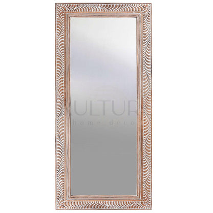 wood mirror dumogi natural wash bali design hand carved hand made home decorative house furniture wood material