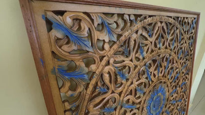 Large Decorative Panel "Tropis" 40 x 40 inches