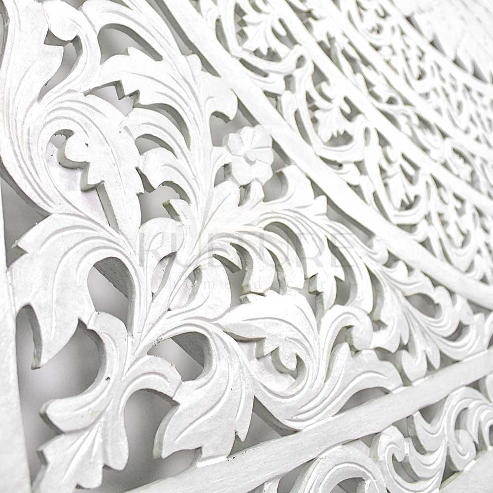 bed headboard seruni white wash bali design hand carved hand made home decorative house furniture wood material bed headboard design bed headboard ideas bed headboard panels worldwide shipping