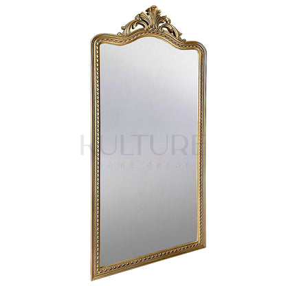 wood mirror suksema gold wash bali design hand carved hand made home decorative house furniture wood material